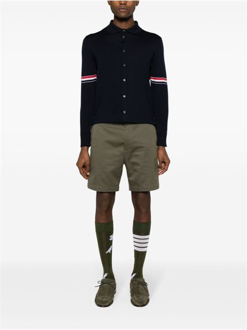 RWB intarsia cardigan THOM BROWNE | MKL005AY1002415